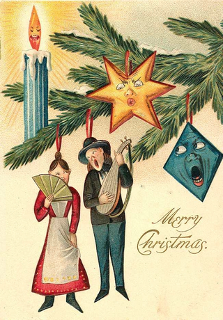 Illustration for article titled The Most Surreal Holiday Cards Ever Printed